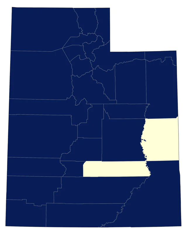 California Gull county map