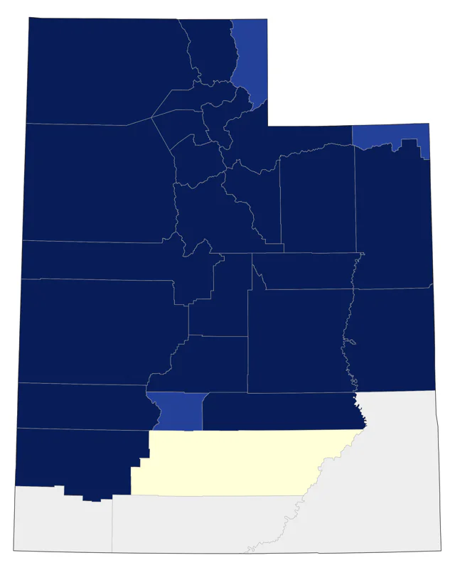 California Quail county map
