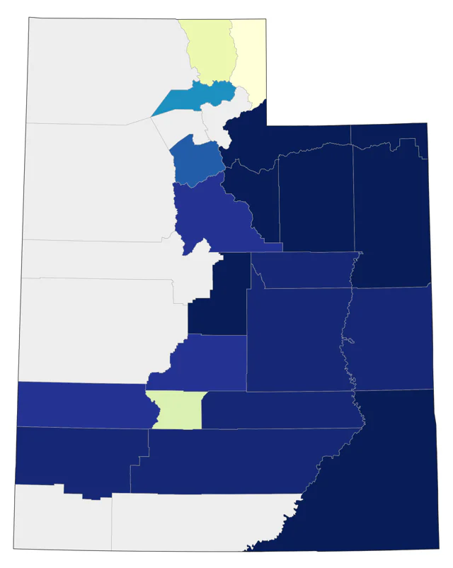 Canada Jay county map