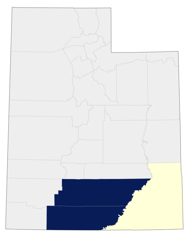 Canyon Towhee county map
