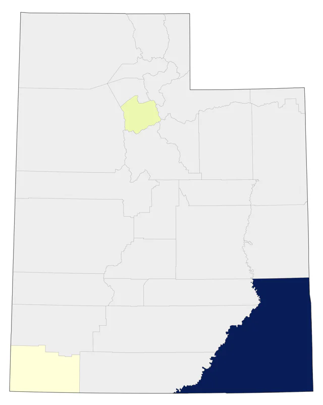 Cape May Warbler county map