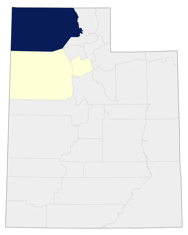 Chilean Flamingo county map