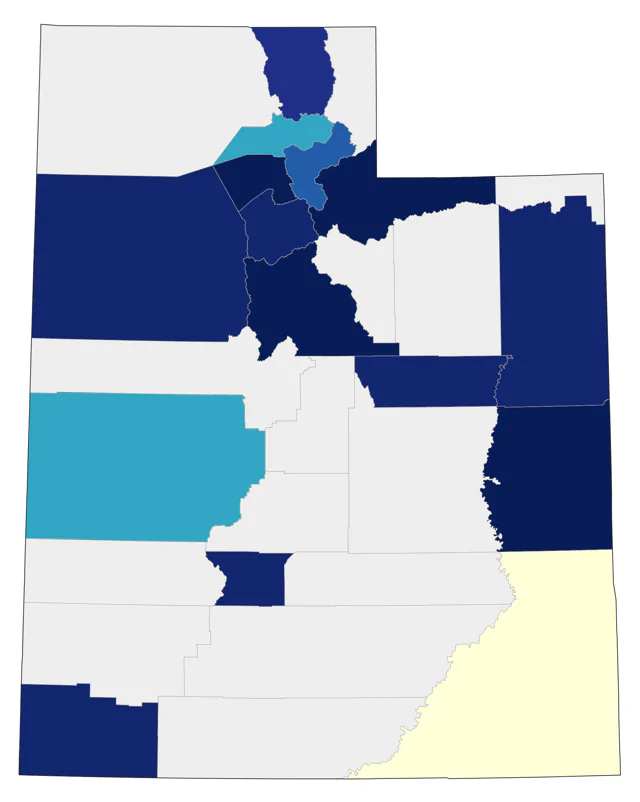 Clay-colored Sparrow county map