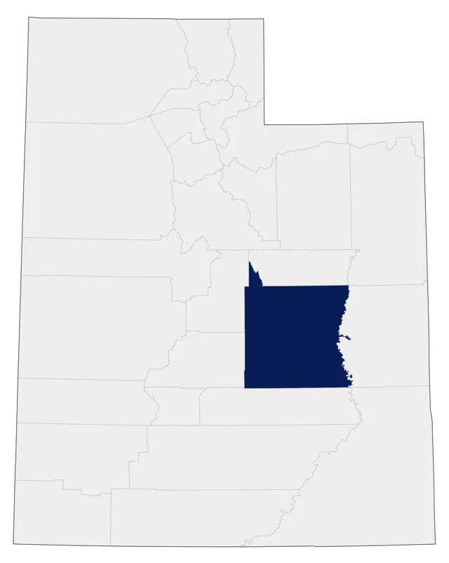 Common Crane county map