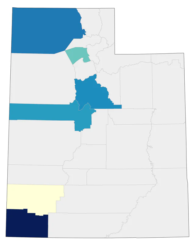 Common Gallinule county map