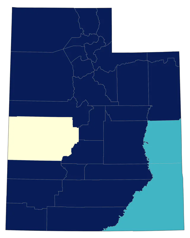 Common Loon county map
