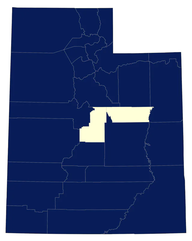 Common Poorwill county map