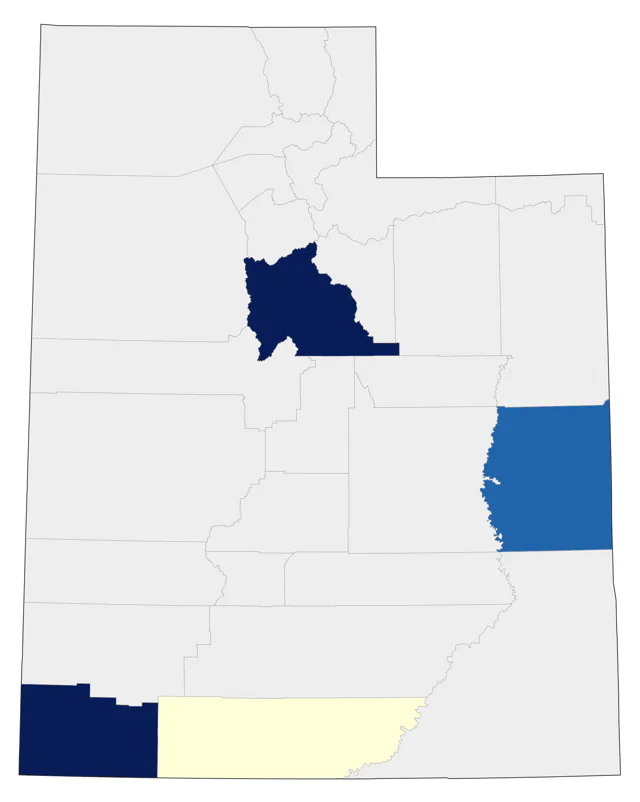 Costa's Hummingbird county map