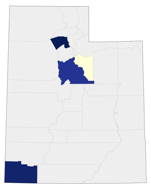 Dickcissel county map
