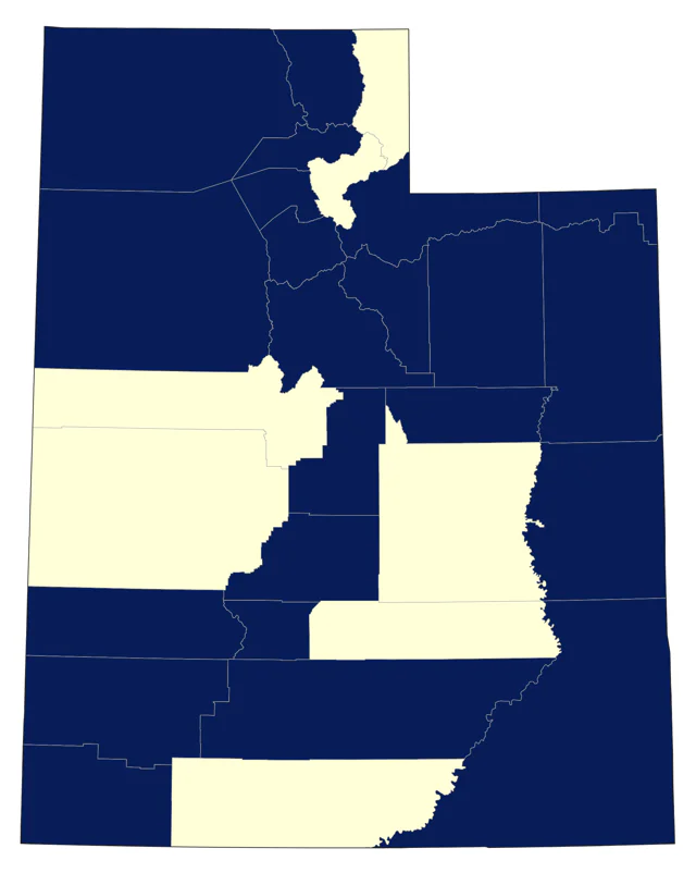 Dusky Grouse county map