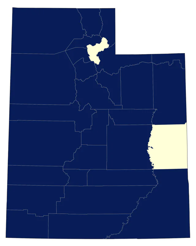 Eared Grebe county map