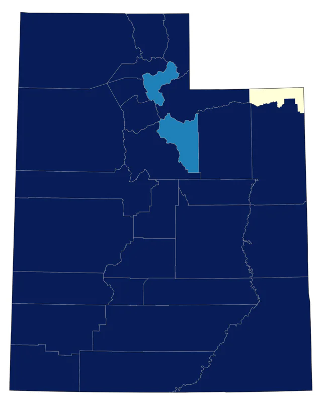 Ferruginous Hawk county map