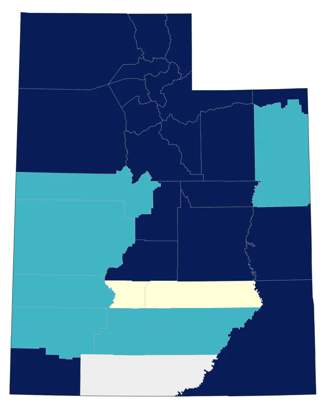 Fox Sparrow county map