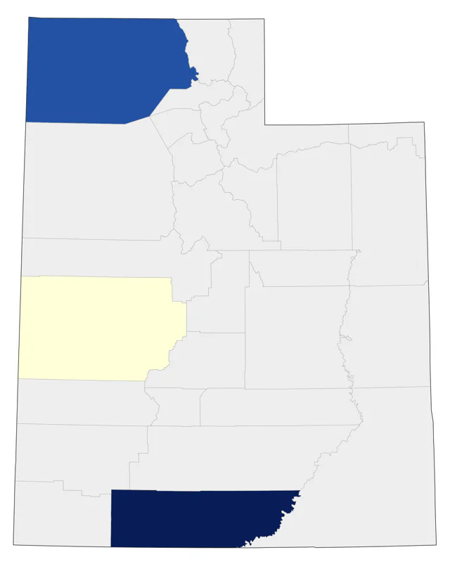 Fulvous Whistling-Duck county map