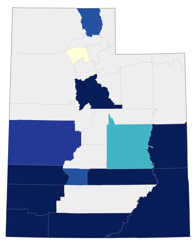 Gambel's Quail county map
