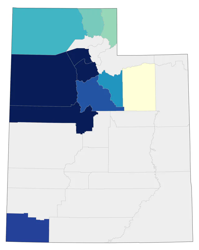 Glaucous Gull county map