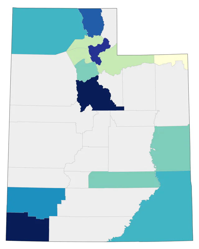 Golden-crowned Sparrow county map