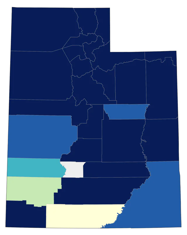 Gray Catbird county map