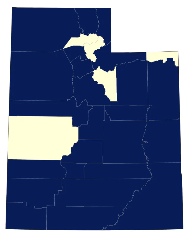 Gray Flycatcher county map