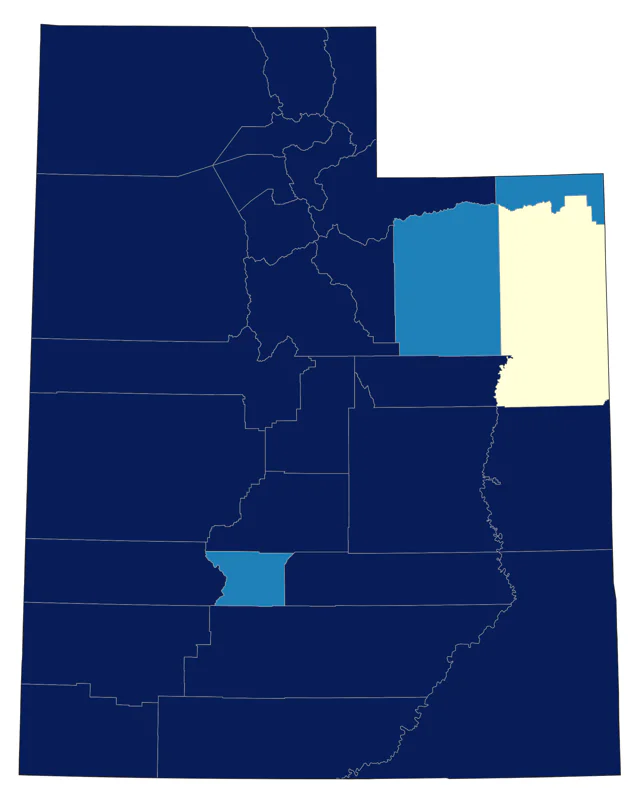 Great-tailed Grackle county map