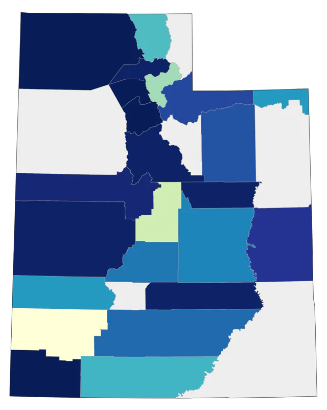 Green Heron county map