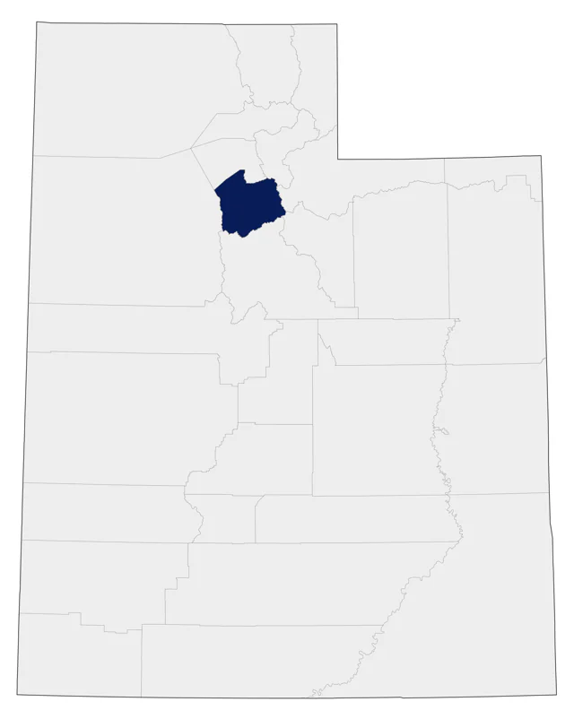 Hepatic Tanager county map
