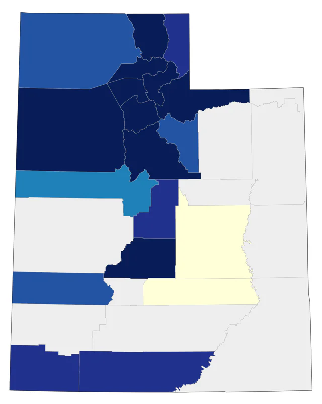 Indian Peafowl county map
