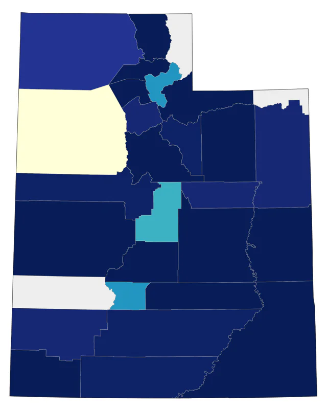 Indigo Bunting county map