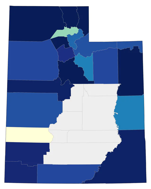 Lark Bunting county map