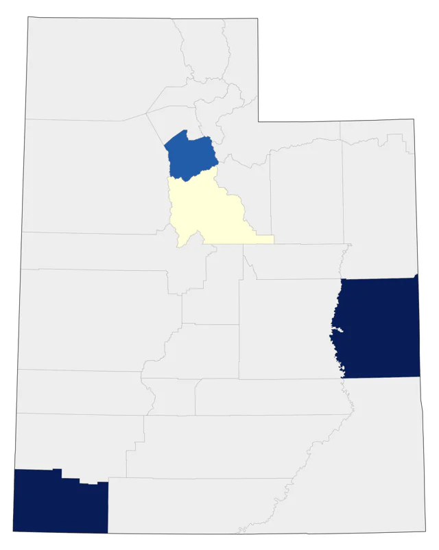 Lesser Nighthawk county map