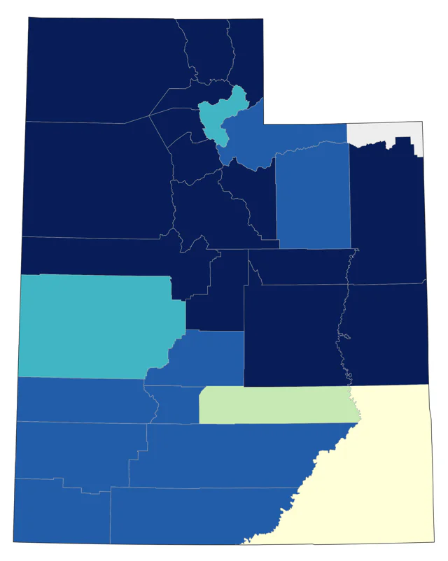 Lesser Yellowlegs county map