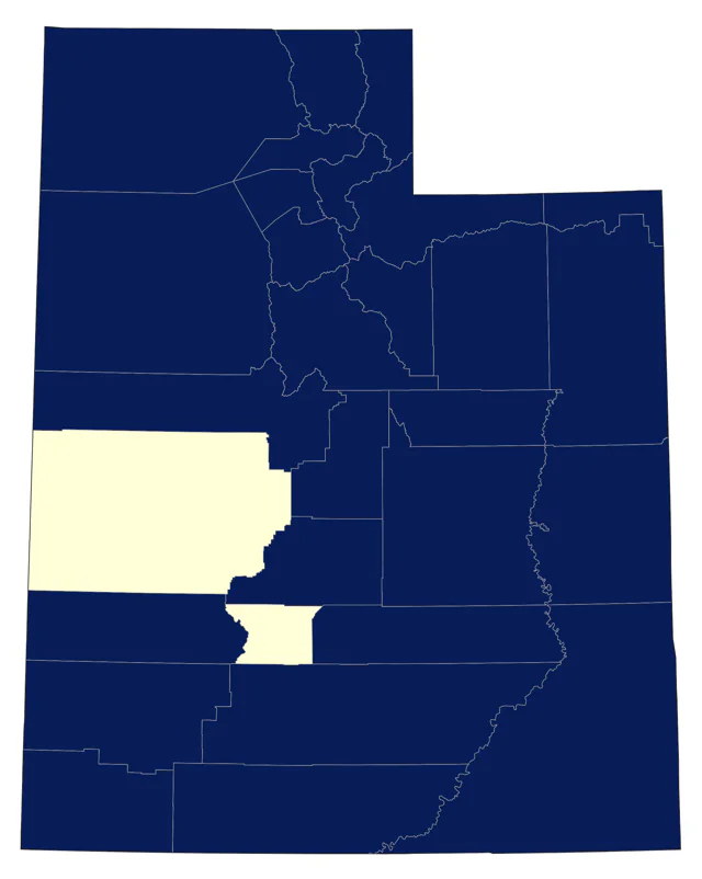 Lincoln's Sparrow county map