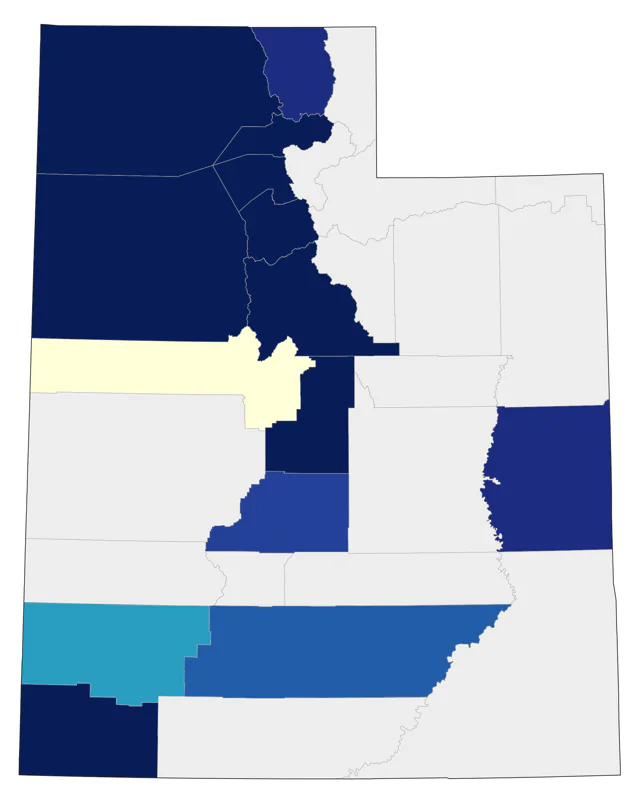 Muscovy Duck county map