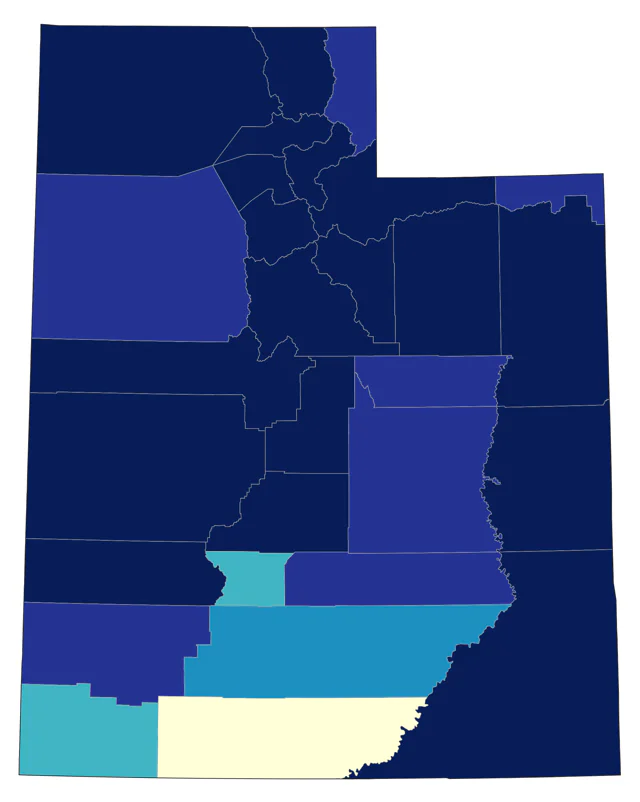 Northern Shrike county map