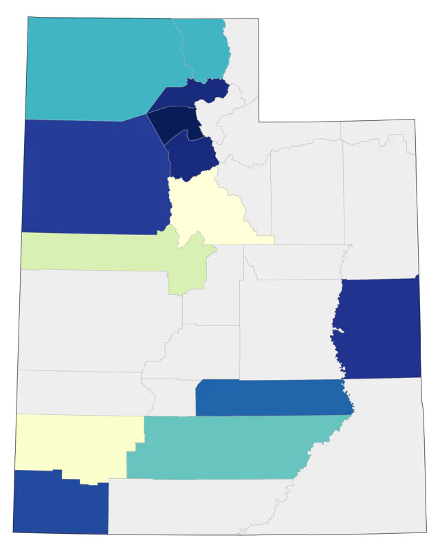Ovenbird county map