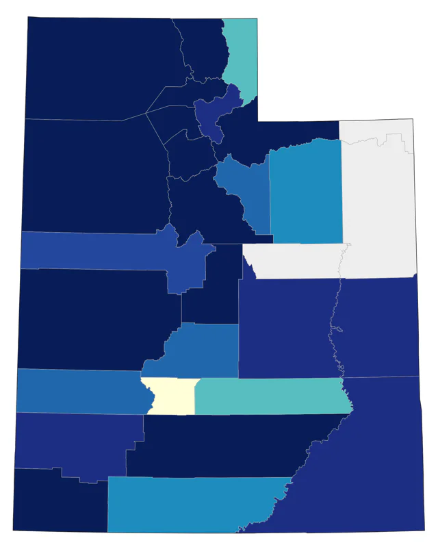 Pacific Wren county map
