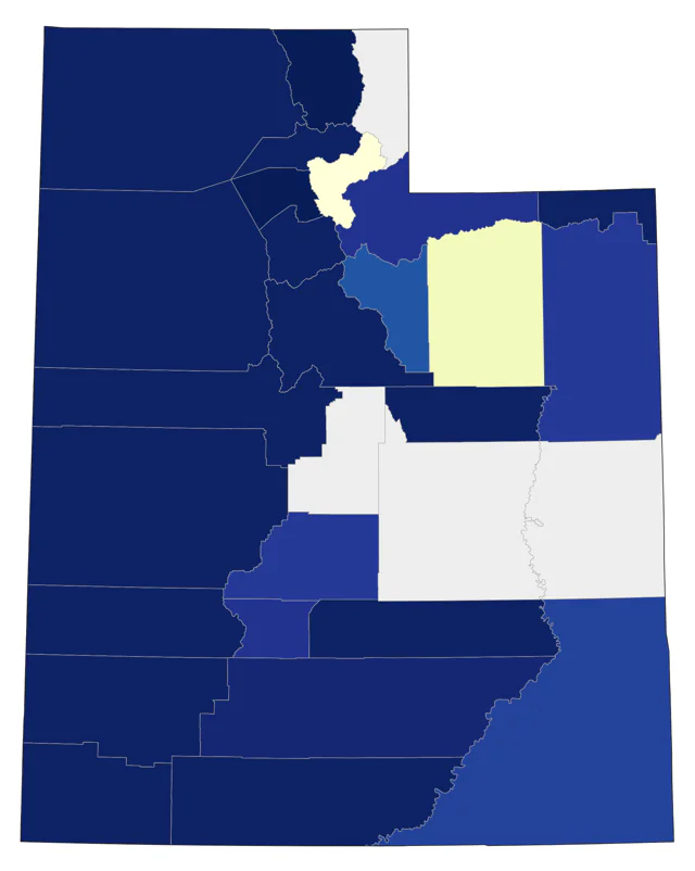 Pectoral Sandpiper county map