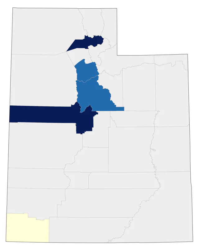 Purple Finch county map
