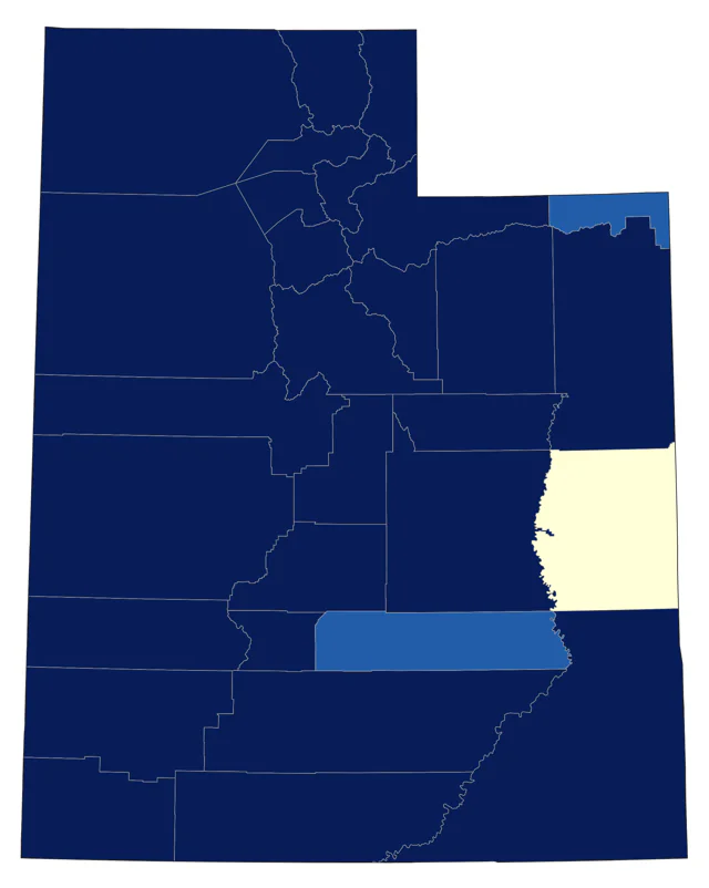 Red-breasted Merganser county map