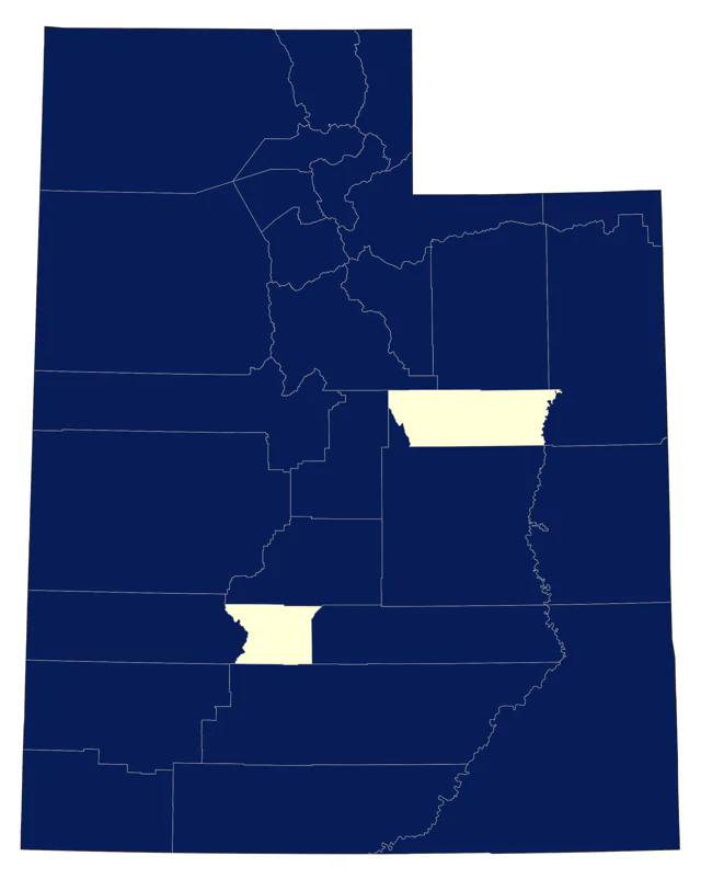 Red Crossbill county map