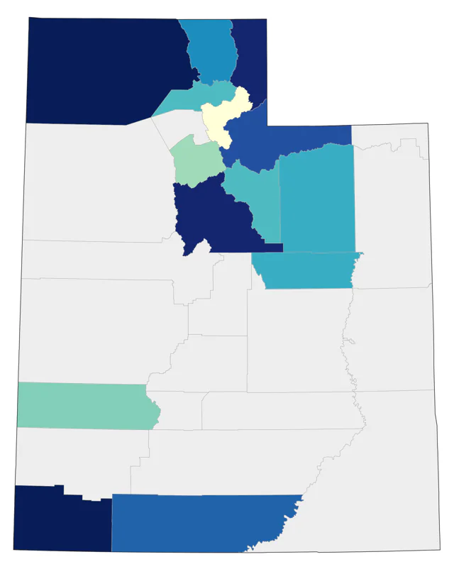 Red-throated Loon county map