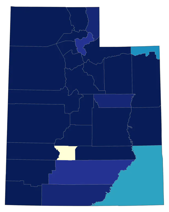 Ring-necked Pheasant county map
