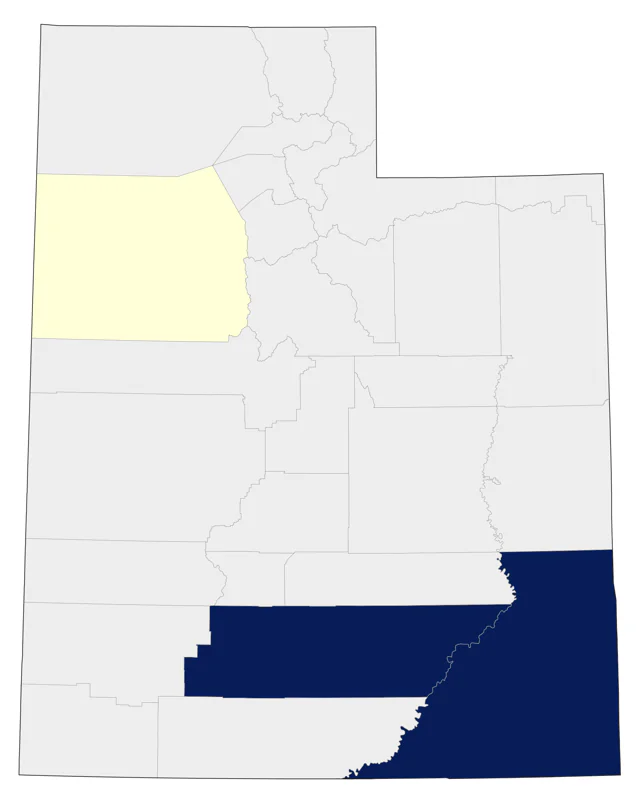 Roseate Spoonbill county map