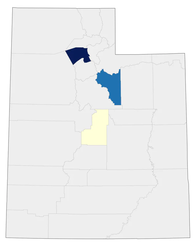 Ruddy Shelduck county map