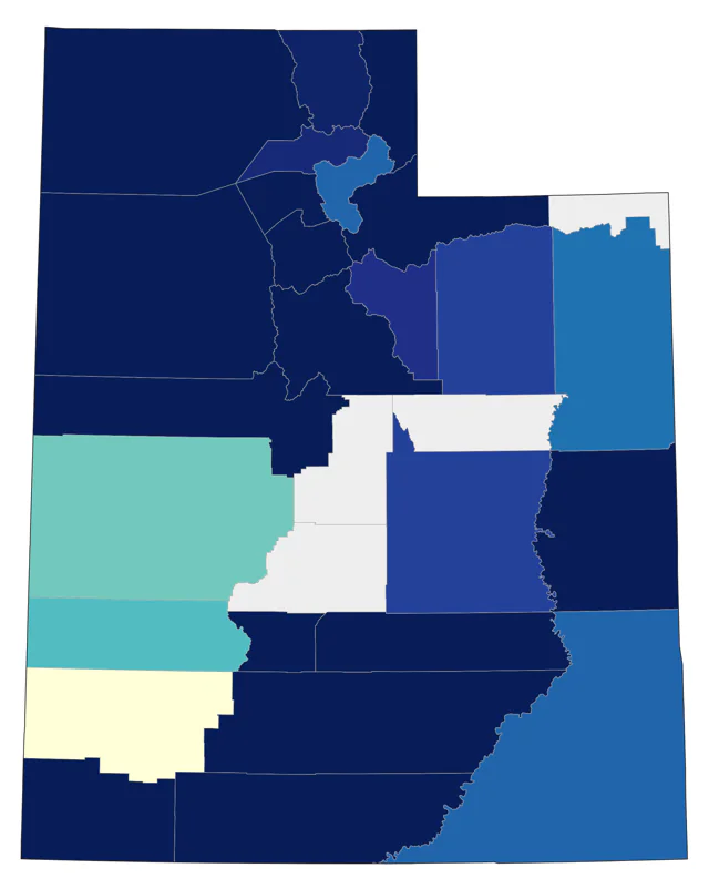 Sabine's Gull county map