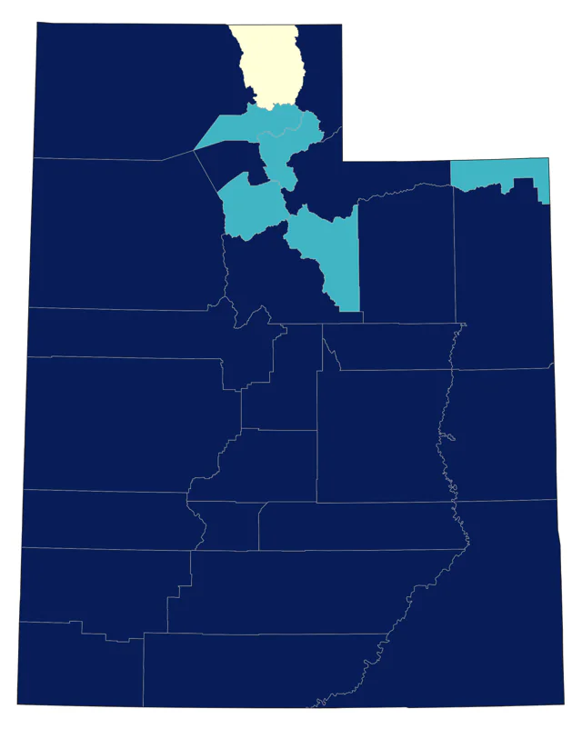 Sagebrush Sparrow county map