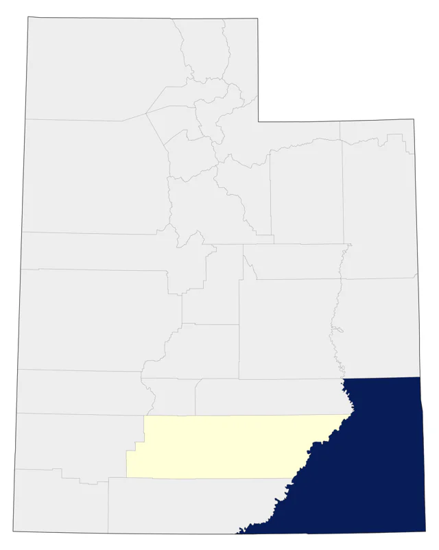 Scaled Quail county map