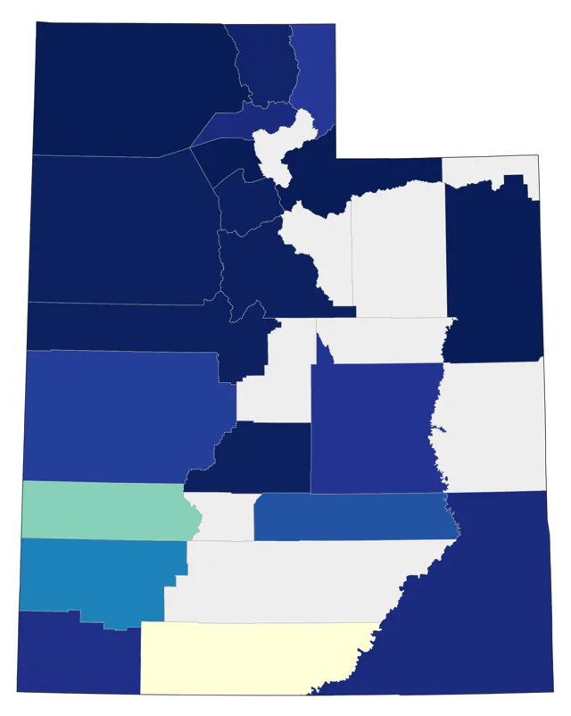 Stilt Sandpiper county map