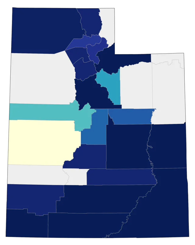 Summer Tanager county map