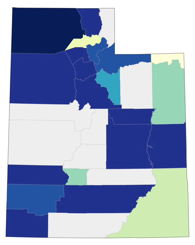 Surf Scoter county map